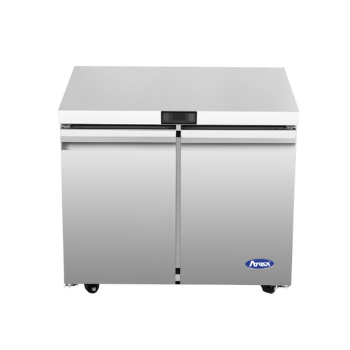 Atosa - 36" Undercounter Freezer w/ 2 Solid Swing Doors - AUF36SD