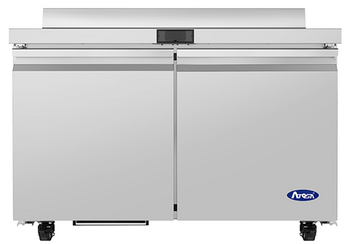 Atosa - 48" Worktop Freezer w/ 2 Solid Swing Doors & Backsplash - AWF48SD
