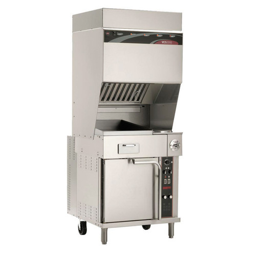 Wells - Ventless Cooking System w/ Convection Oven Base & Griddle/2 Hot Plates - WVO-2HFG 208V, 1-phase