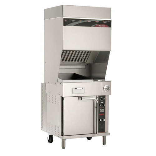 Wells - Ventless Cooking System w/ Convection Oven Base & Griddle/2 Hot Plates - WVO-2HFG 240V, 3-phase