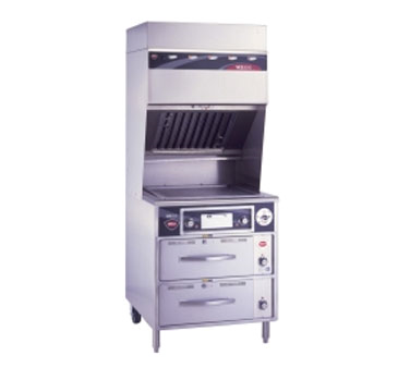 Wells - Ventless Cooking System w/ Drawer Warmer Base & Griddle - WVG136RW