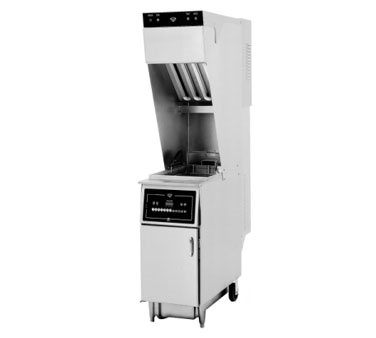 Wells - 55 lb Ventless Fryer w/ Auto-Lift & Cabinet Base 240V/1Ph - WVAE55FC