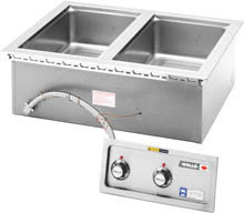 Wells - 2 Well Drop-In Food Warmer 208-240V/1Ph w/ Thermostatic Controls & Drains - MOD200TD