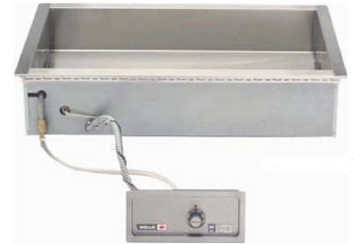 Wells - 1 Well 26" x 20" Drop-In Bain-Marie Style Food Warmer 208/240V w/ Auto-Fill - HT200AF