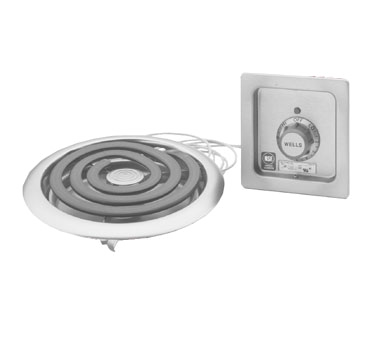 Wells - Single 6" Built-In Spiral Hot Plate 120/208V - H-336