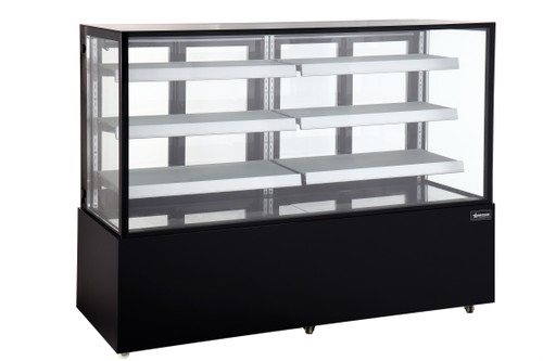Omcan - 72" Black Refrigerated Display Case - 48475