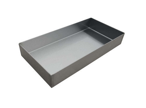 Omcan - 6" x 30" x 2" Stainless Steel Rectangular Deep Dish Tapered Pan - 43471