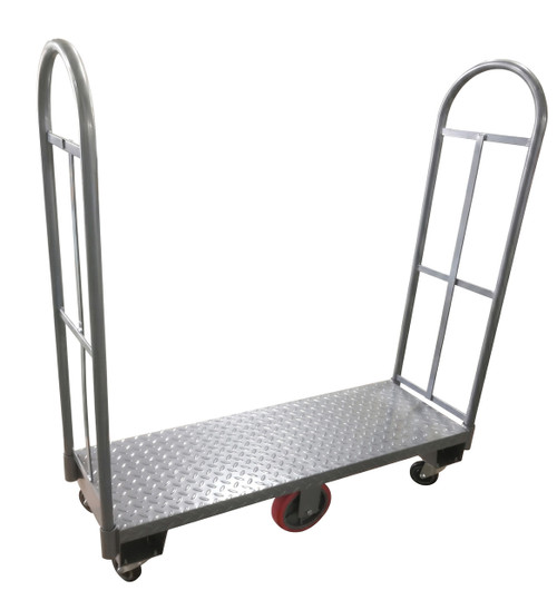 Omcan - 16" x 48" Heavy Duty U-Boat Steel Utility Cart - 48857