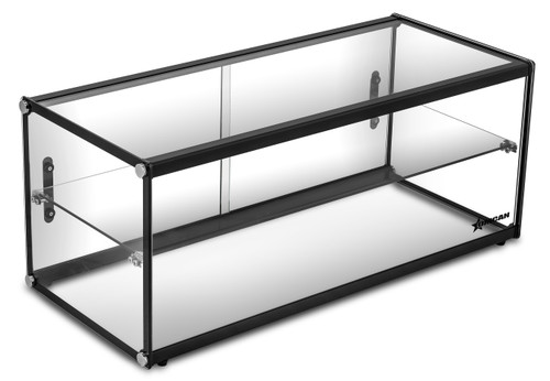 Omcan - 36" Countertop Display Case w/ Square Front Glass & 2 Tiers - 49199
