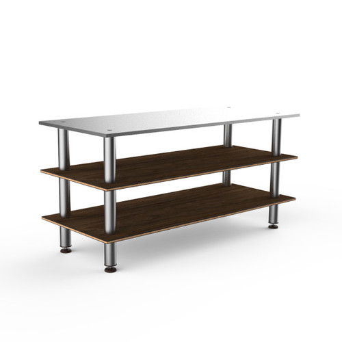 Mogogo - Modular 71" x 29.5" x 35" Bamboo / Brushed Stainless Steel Large Pro Unit W/ Stainless Steel Top - MGCMLA05BSXF