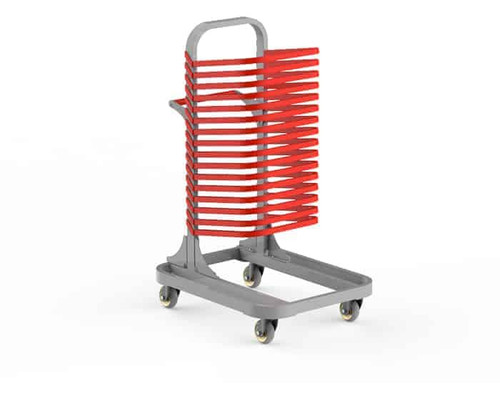 Mogogo - 31" x 40" x 59" CliX & Polo Round or Square Top Transfer / Storage Cart - MGCUUX04XXXX