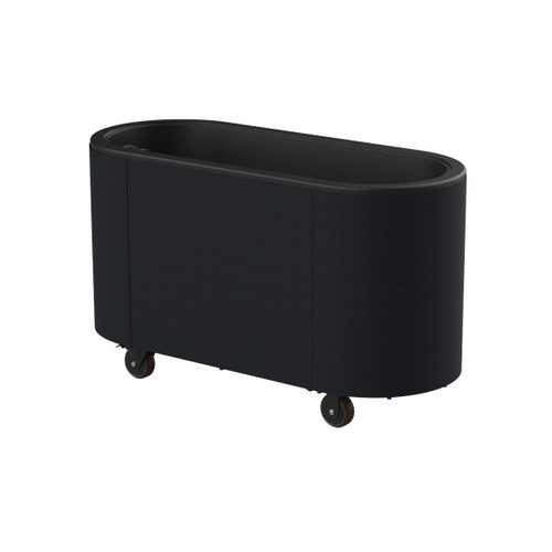 Mogogo - Oval 59.4" x 25.2" x 35.4" Ice Bin Cart W/ Black Cover - MGCOVE01BXXB