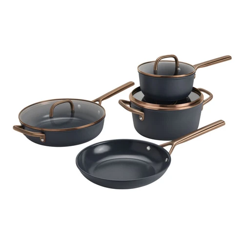 Zwilling - Milano Blue 7 Pc Aluminum Non-Stick Cookware Set - 1034372