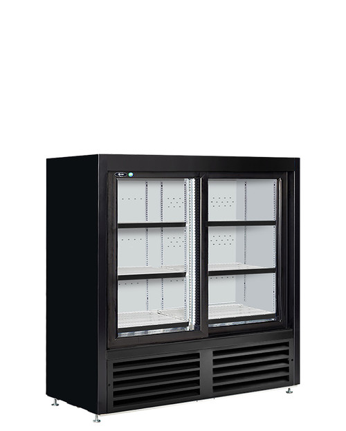 QBD - 47" Black Refrigerator w/ 2 Sliding Glass Doors - CD4148SL-HC