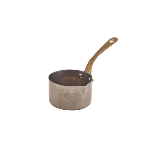 Genware - 6.5oz Vintage Mini Sauce Pan W/ Pouring Lip (6 Per Case) - GWSMSL8V