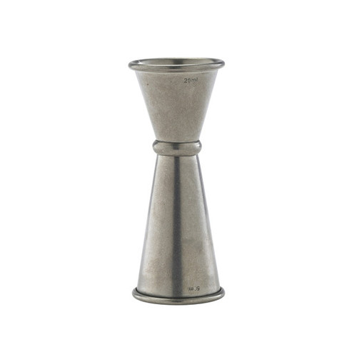 Genware - 1/2oz & 1.5oz Vintage Stainless Steel Jigger (12 Per Case) - GWJIG2550V