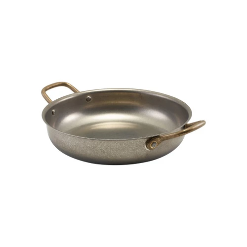 Genware - 48oz Vintage Stainless Steel Round Dish (6 Per Case) - GWSRD22V