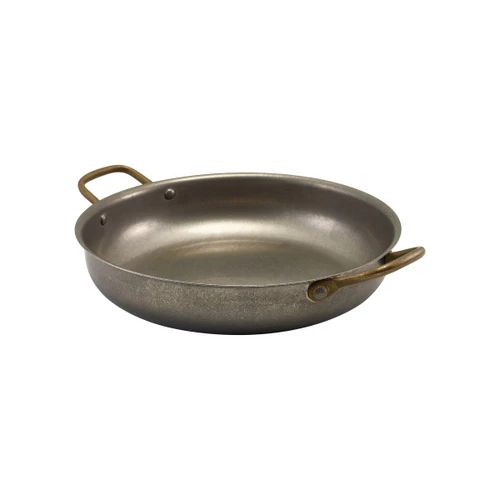 Genware - 64oz Vintage Stainless Steel Round Dish (6 Per Case) - GWSRD24V