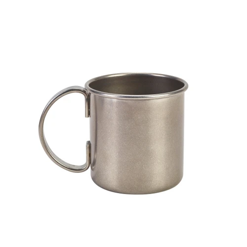 Genware - 16oz Vintage Stainless Steel Straight Mug (12 Per Case) - GWSVM500