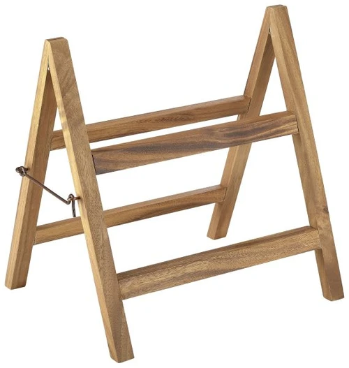 Genware - 15" x 11.5" x 15.75" Acacia Wood Display Stand (6 Per Case) - GWWDS1213