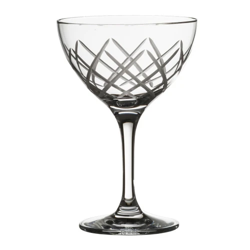 Steelite - 8oz MCC Diamond Cut Martini/Cocktail Crystalline Glass (24 Per Case) - 4854RC354