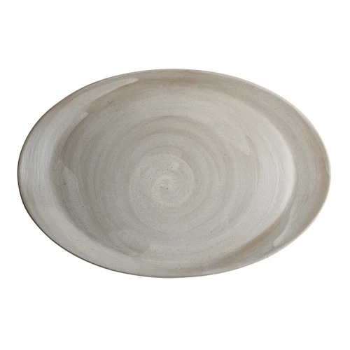 Steelite - 12" x 8" Maham Studio Carnaby Dove Oval Platter (12 Per Case) - 6219RT022