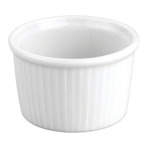 Steelite - 1oz Pillivuyt Plisse Porcelain Mini Ramekin (12 Per Case) - 6627V405