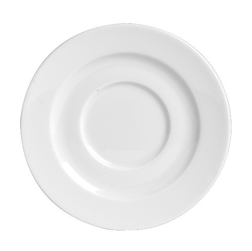Steelite - 6.5" Pillivuyt Sancerre Porcelain Chocolate/Breakfast Saucer (12 Per Case) - 6631V472