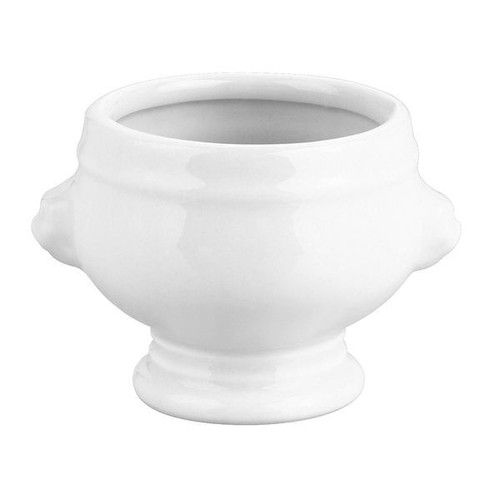 Steelite - 16oz Pillivuyt General Collection Porcelain Lion Head Soup Tureen (6 Per Case) - 6634V812