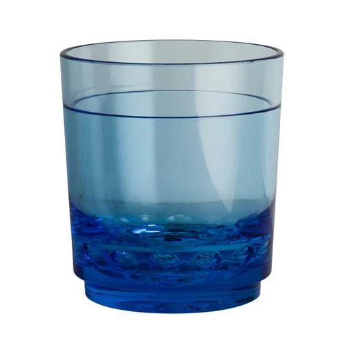 Steelite - 10oz Blue Aspen Diamond Polycrystal Rocks Glass (24 Per Case) - 7032DR003