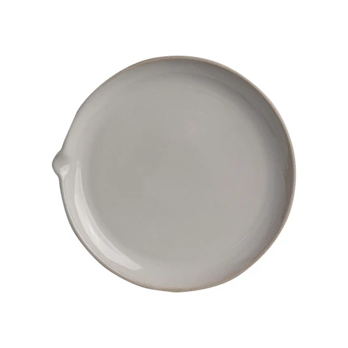 Steelite - 10.3" x 10" White Off Grid Studio Gembrook Plate w/ Sprout (24 Per Case) - OG10013796
