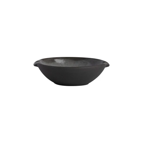 Steelite - 3.5oz Gray Off Grid Studio Gembrook Condiment Dish w/ Double Spout (36 Per Case) - OG1017667
