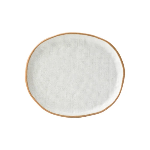 Steelite - 8.3" x 7.25" Utopia Hessian Porcelain Plate (24 Per Case) - UCT7140