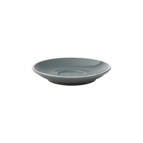 Steelite - 4.5" Grey Utopia Barista Porcelain Espresso Saucer (36 Per Case) - UCT8112