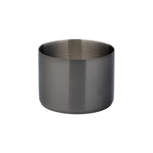 Steelite - 9oz Utopia Brushed Black Stainless Steel Ramekin (6 Per Case) - UF92112