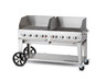 Crown Verity - 60" Natural Gas Mobile Grill With Wind Guard - MCB60WGPNG