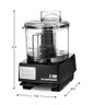 Waring - 2.5-Qt. Flat Cover Food Processor - WFP11SW