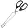 Chef Craft - 12 in. Tongs with Straight Working Ends, Black - 21591