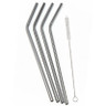 Danesco - Set of 4 Stainless Steel Straws - 8342676SS