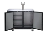 Omcan - 49" Solid Two Door Back Bar Cooler With Beer Dispenser - 50063