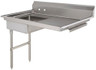 Omcan - 48" Left Side Under Counter Dish Table - 40189