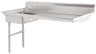 Omcan - 60" Left Side Under Counter Dish Table - 40191