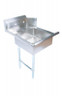 Omcan - 36" Left Side Soiled Dish Table With Sink - 28482