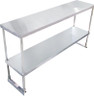Omcan - 60" Stainless Steel Overshelf Double Tier - 23989