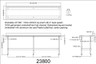 Omcan - 24" X 96" Stainless Steel Heavy-Duty Worktable With 4" Backsplash - 23800