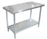 Omcan - 24" X 18" Stainless Steel Work Table - 43182