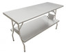 Omcan - 24" X 60" Stainless Steel Folding Table With Undershelf - 41234