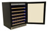 Omcan - Dual Zone Wine Cooler With 40 Bottle Capacity And Stainless Steel Door - 45260