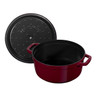 Staub - 5.2 L (5.5 QT) Bordeaux Red Round Cocotte