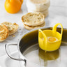 Silicone egg poacher with handles